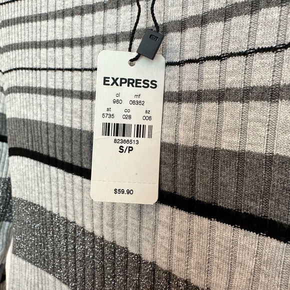 Express long sleeve ribbed striped sweater - Picture 2 of 3